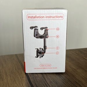 NIB 360 degree Rearview Mirror Phone Holder